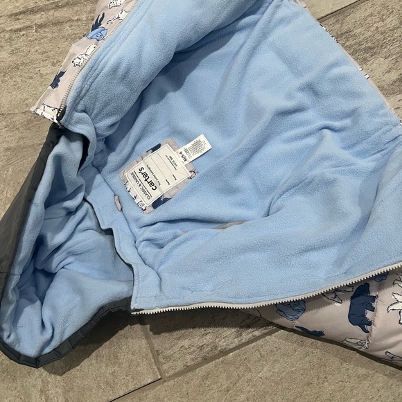 Carter's Blue and Gray Animal Print Jacket - Picture 3 of 3